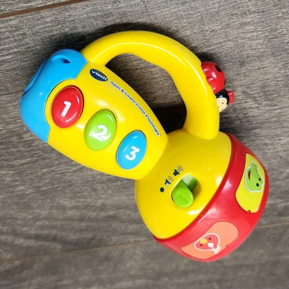 VTech Spin & Learn Color Kids Flashlight Musical & Lights Colors Works Tested
